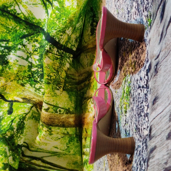 Rampage Size8 1/2 Pink open toe, pump - Picture 3 of 6